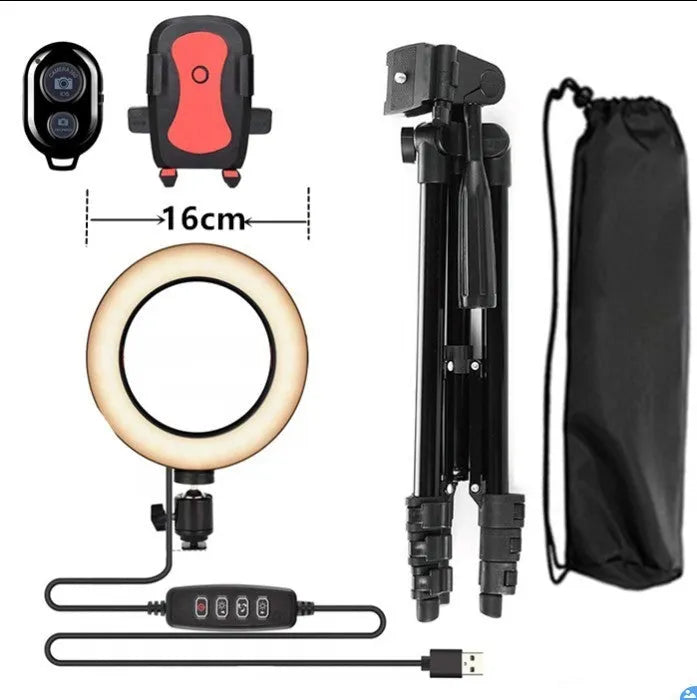 Adjustable live mobile phone support stand extended to its full height of 110 centimetres.
