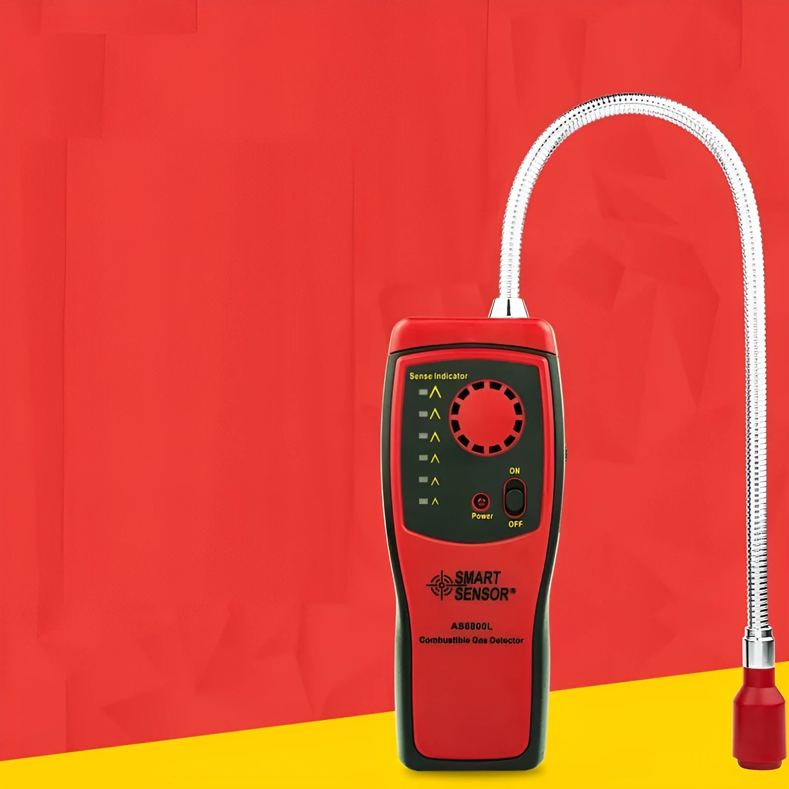AS8800L portable flammable gas detector with LED display for methane and natural gas leak detection