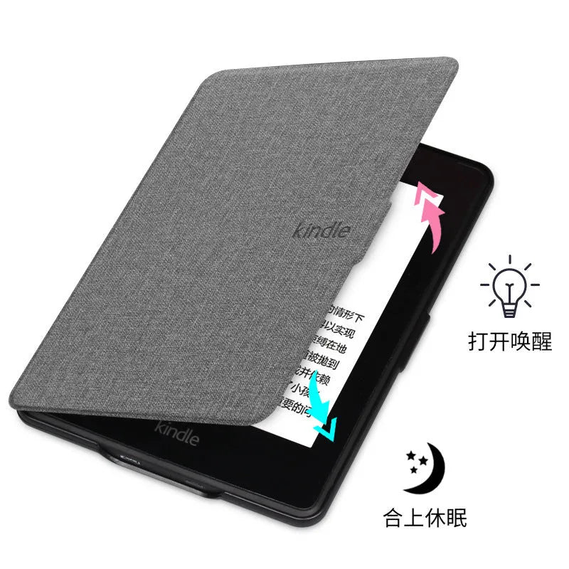 Kindle leather hard protective case with magnetic closure in multiple colour options