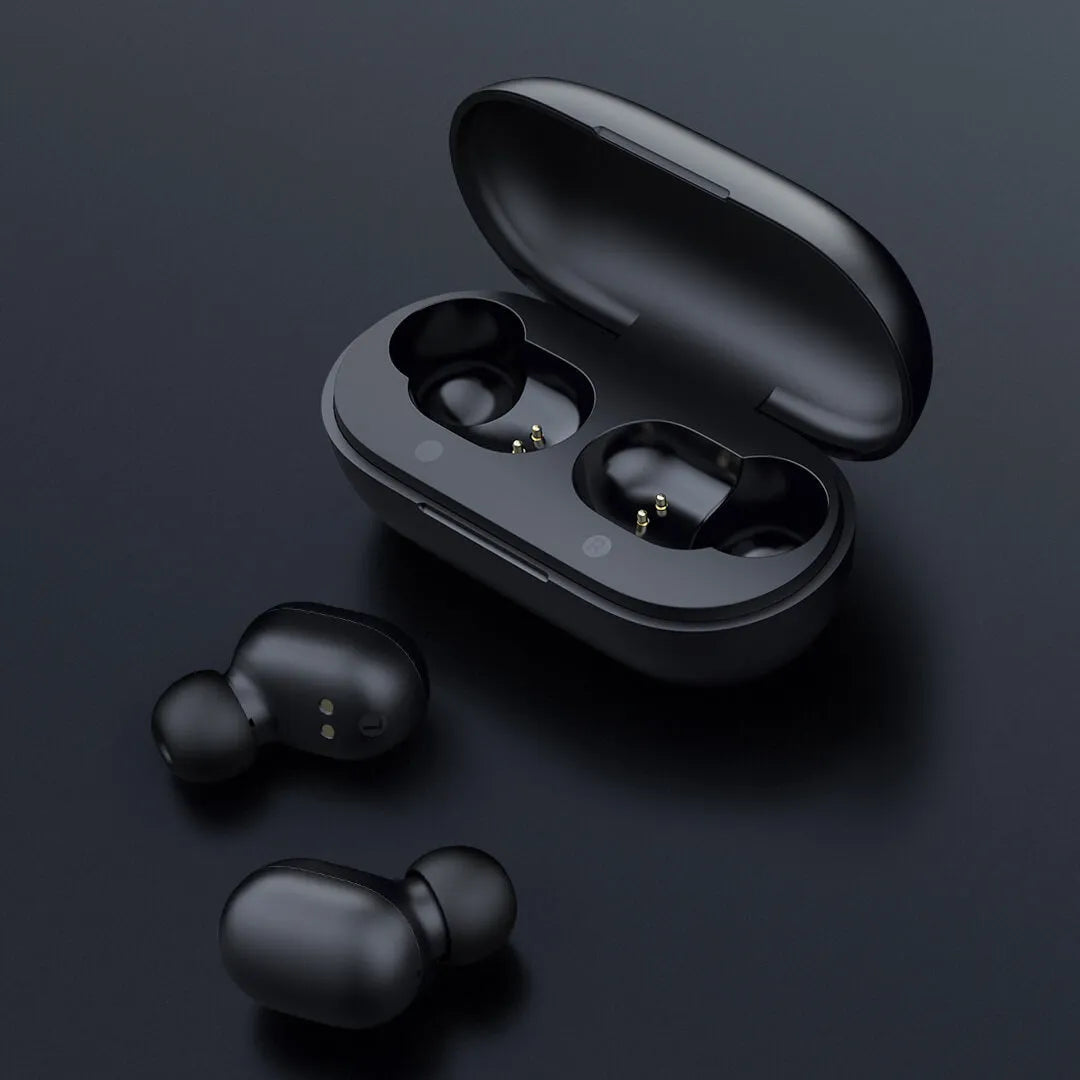 True wireless Bluetooth 5.0 stereo earbuds in black for music and calls