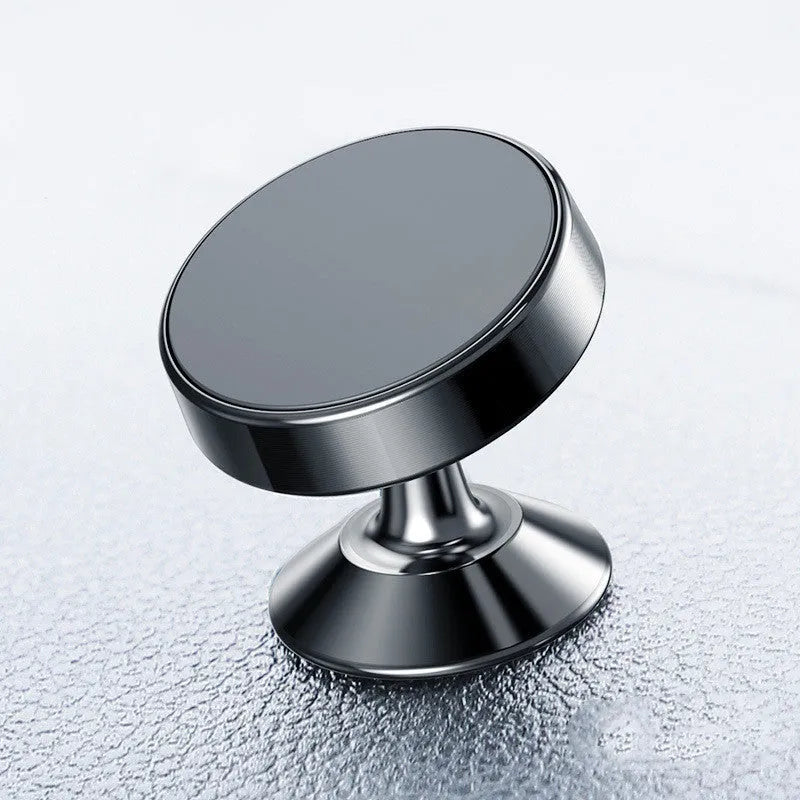 Magnetic car phone holder in aluminium alloy with CD texture in Black, Gold and Silver colour options