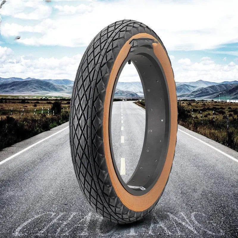 Brown skin edge tyre for snowmobile and electric beach car with 20x4.0 dimensions