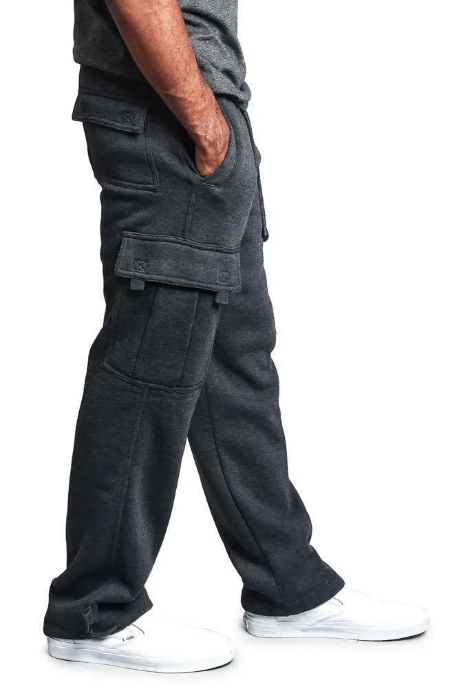 Casual multi-pocket loose straight-leg overalls in white, black, dark gray, light gray, army green, and red
