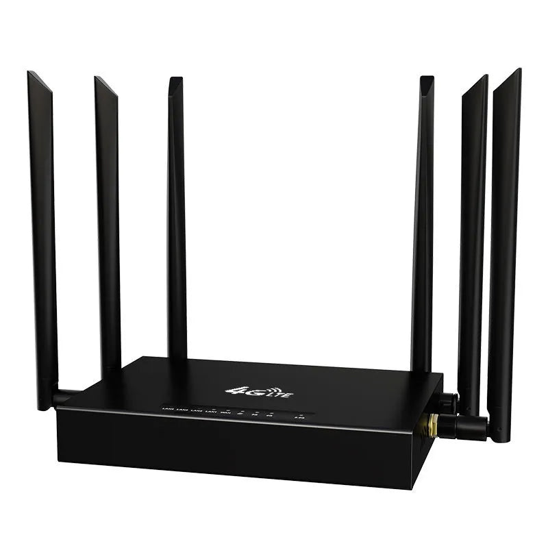 Industrial iron box 4G/3G router showing ED128 model with external antenna options