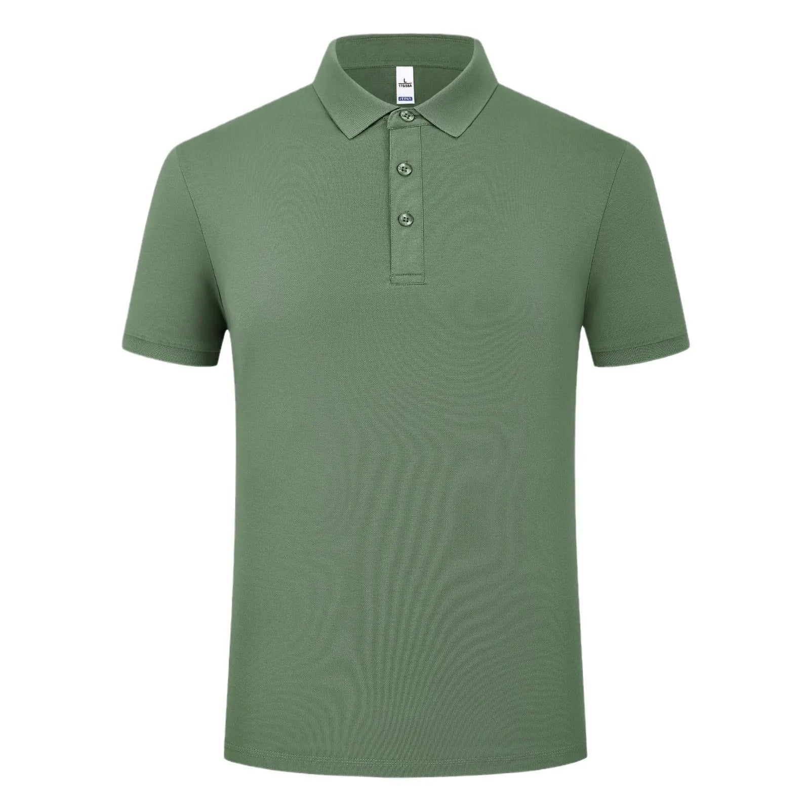 High-end workwear polo shirt for men summer short sleeve cotton blend solid colour regular fit