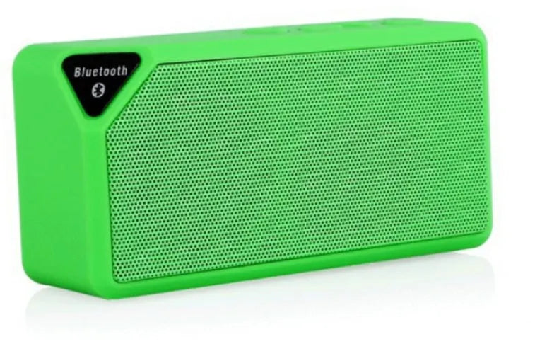 Cannon X3 cube-shaped wireless Bluetooth speaker in five colour options with subwoofer and radio functions