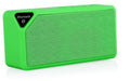 Cannon X3 cube-shaped wireless Bluetooth speaker in five colour options with subwoofer and radio functions