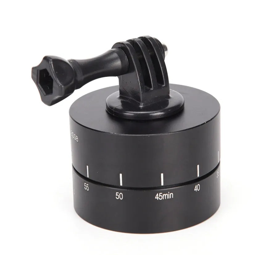 Lapse 360-degree auto-rotate motorised tripod head base for timelapse photography with GoPro and DSLR cameras