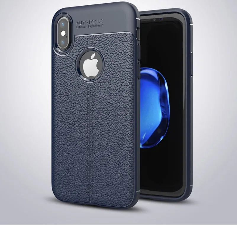 WeFor OnePlus phone case with PU leather texture back and slim silicone sides in multiple colours