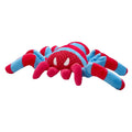 Red teddy toy dog for bite resistant chewing tooth cleaning interactive boredom relief