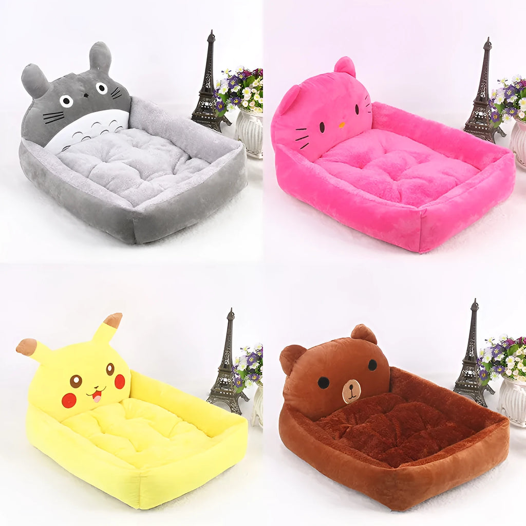 Winter warm washable pet bed sofa for small dogs and cats in multiple colour options