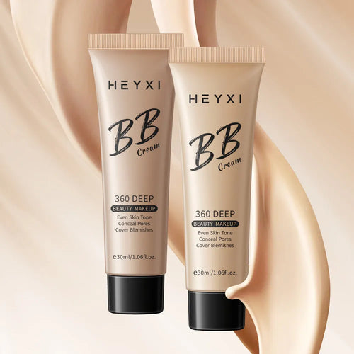Tube of waterproof, sweat-proof BB cream in one of four colours (01, 02, 03, 04) for universal skin types.