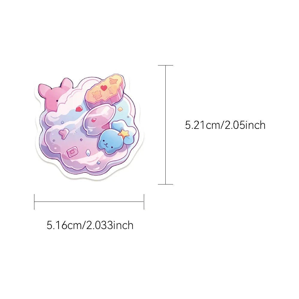 Fresh candy small items decorative waterproof stickers for hand account decoration