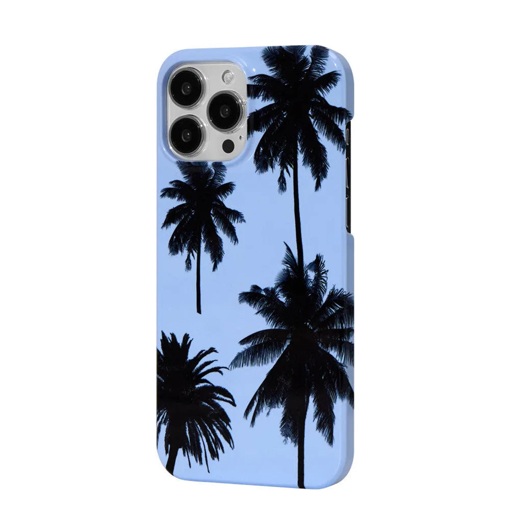 Original Summer Coconut TPU phone case with bracket for iPhone 14, 13, 12, 11 and X series models