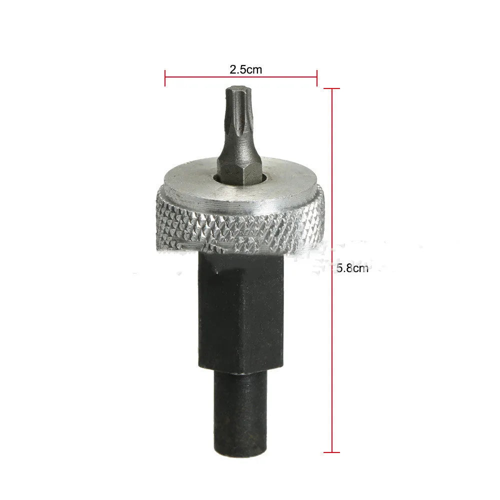 Ignition module wrench tool with knurled aluminium knobs and carbon steel handle for distributor bolts