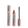 Black 4D waterproof mascara tube with brush for long, thick, curled lashes