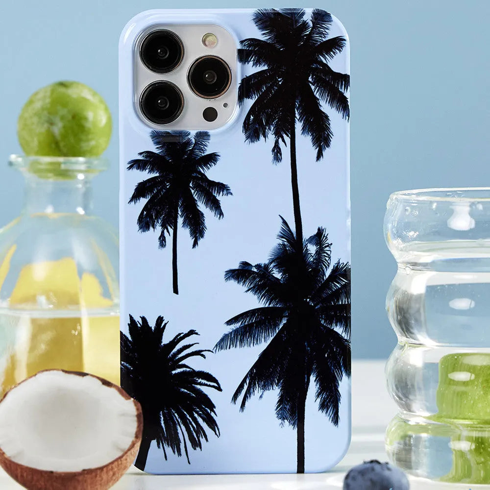 Original Summer Coconut TPU phone case with bracket for iPhone 14, 13, 12, 11 and X series models