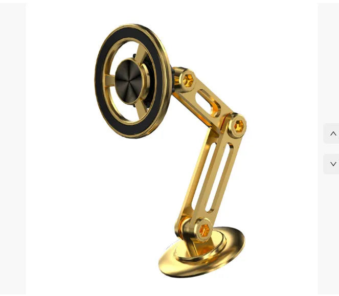 All-metal magnetic car phone holder in four colour options with magnetic rings and adhesive pads