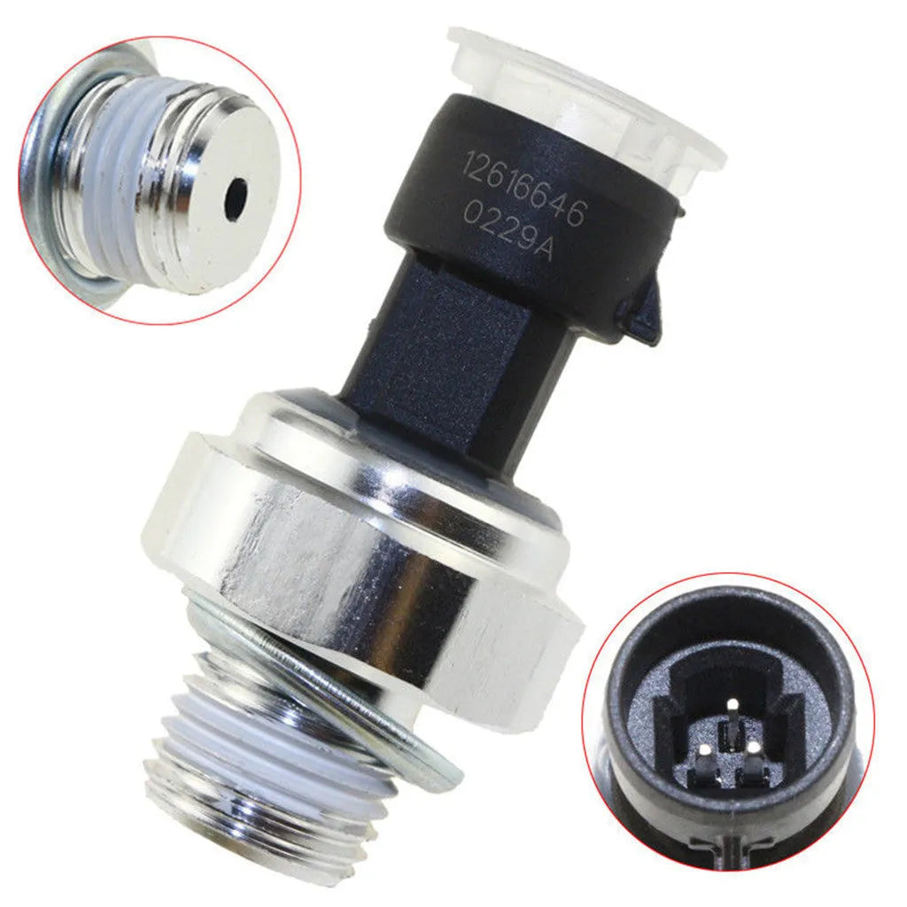 Genuine GM oil pressure sensor for Buick and Chevrolet vehicles, part numbers 12573107 12567323.