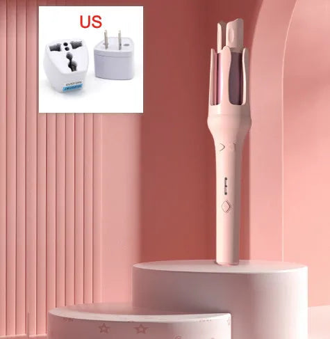 Automatic hair curler in a selected colour with 32mm barrel and power adapter.
