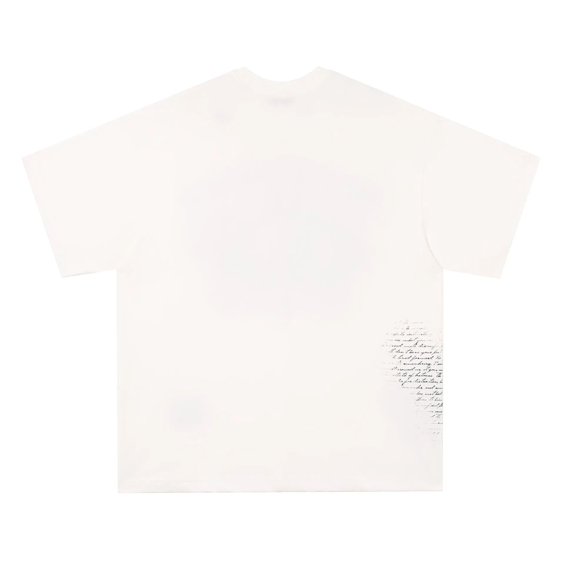 Black and white pure cotton t-shirt with American retro hip hop gothic letter print