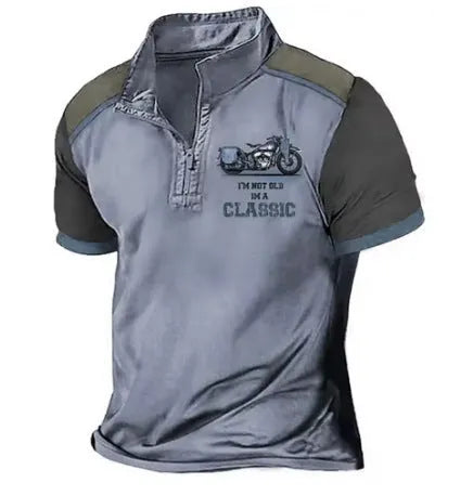 Golf polo shirt with 3D digital printing in bird eye cloth polyester fabric