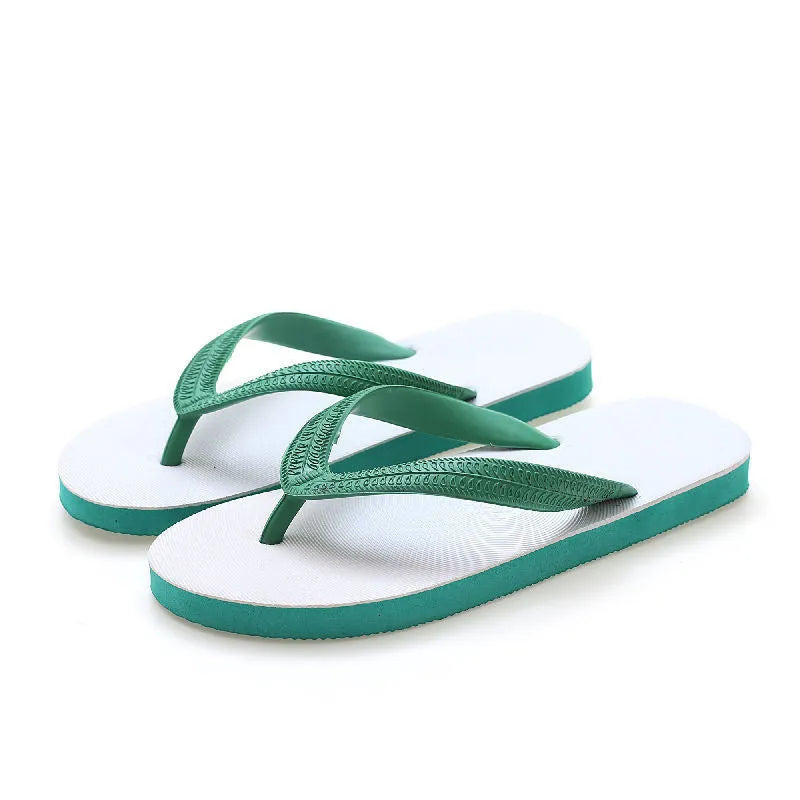 Casual rubber flip-flops available in four colours with fish label detailing
