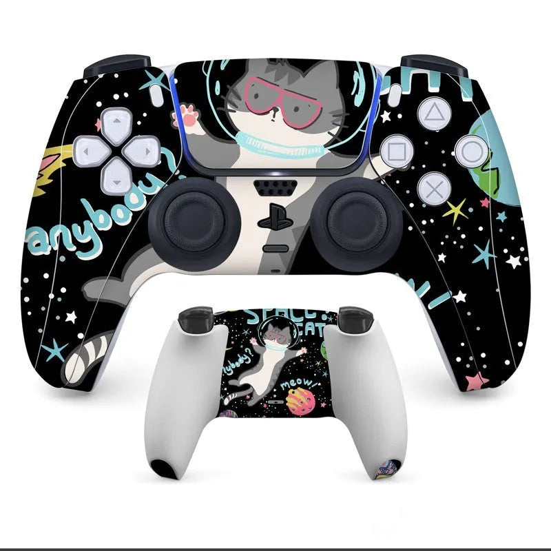 PS5 controller protective grip stickers in frosted PVC material for scratch resistance