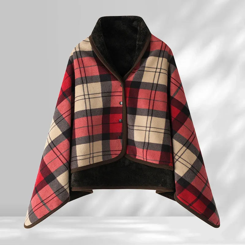 Japanese style polyester shawl blanket in stripe pattern, available in 80x130cm or 100x140cm, for office or winter nap use