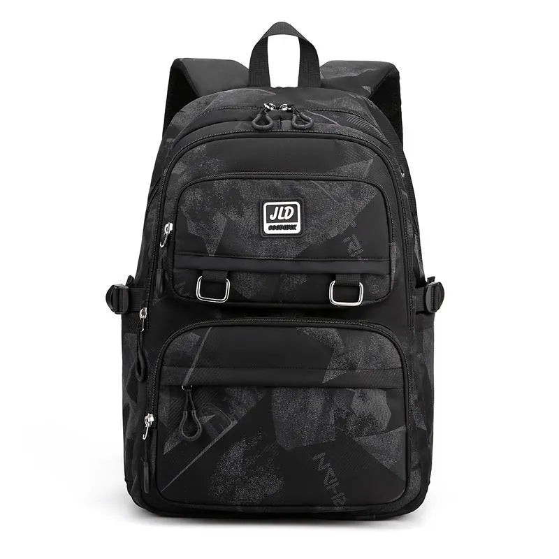 Large capacity girls' school backpack in multiple colours with physiological curve backpanel