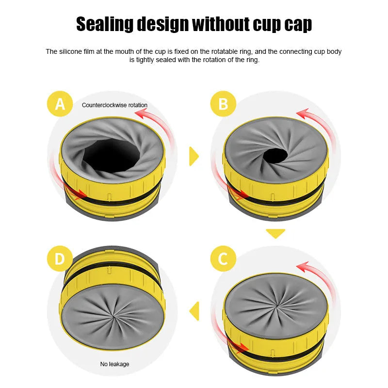 300ml green twist top lidless double wall travel cup with straw on blue background