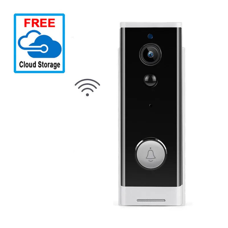 White wall-mounted network camera with 1080p resolution for mobile phone remote viewing
