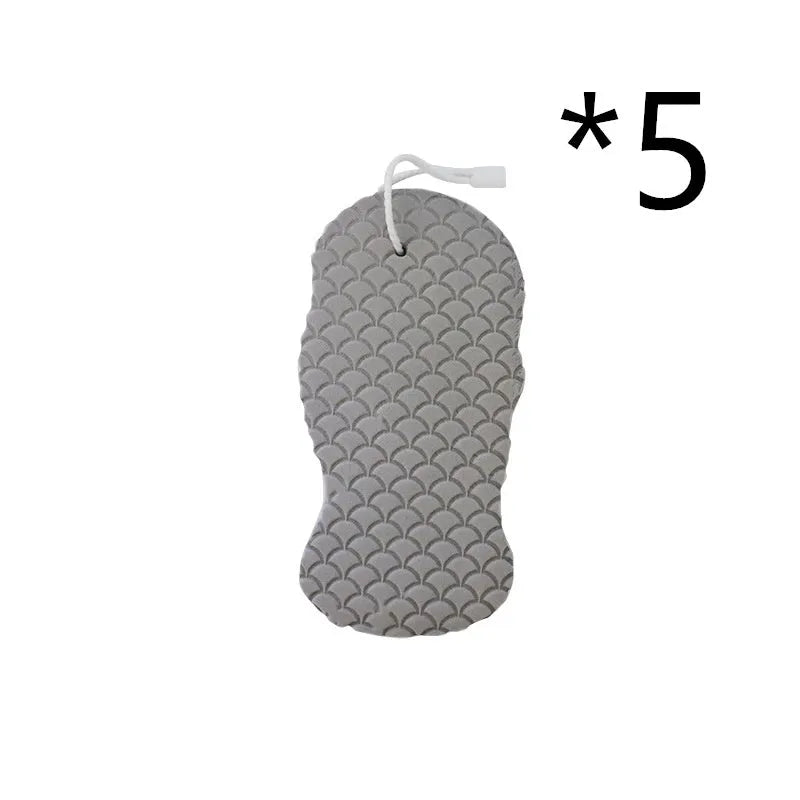 3D fish scale pattern bath sponge ball in white, grey, pink, or light blue colour.