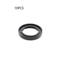 AG100 motorcycle rubber oil seal kit showing multiple black seals with carbon steel cores in various thicknesses
