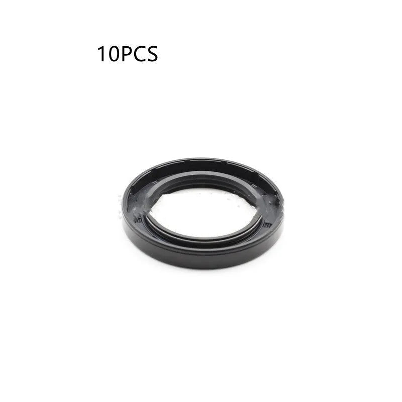 AG100 motorcycle rubber oil seal kit showing multiple black seals with carbon steel cores in various thicknesses