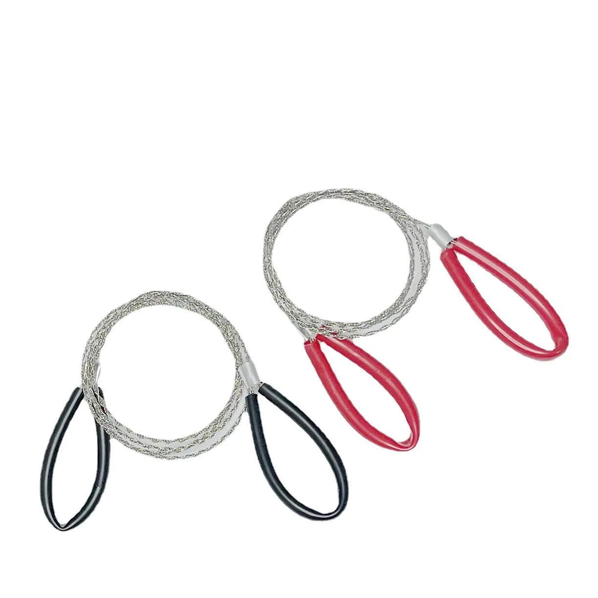 German stainless steel survival wire saw with leather case measuring 70cm total length