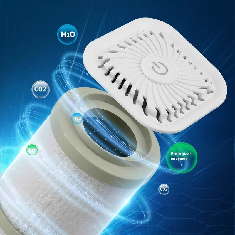 Mini USB air purifier in black and white colour options for cars and small rooms