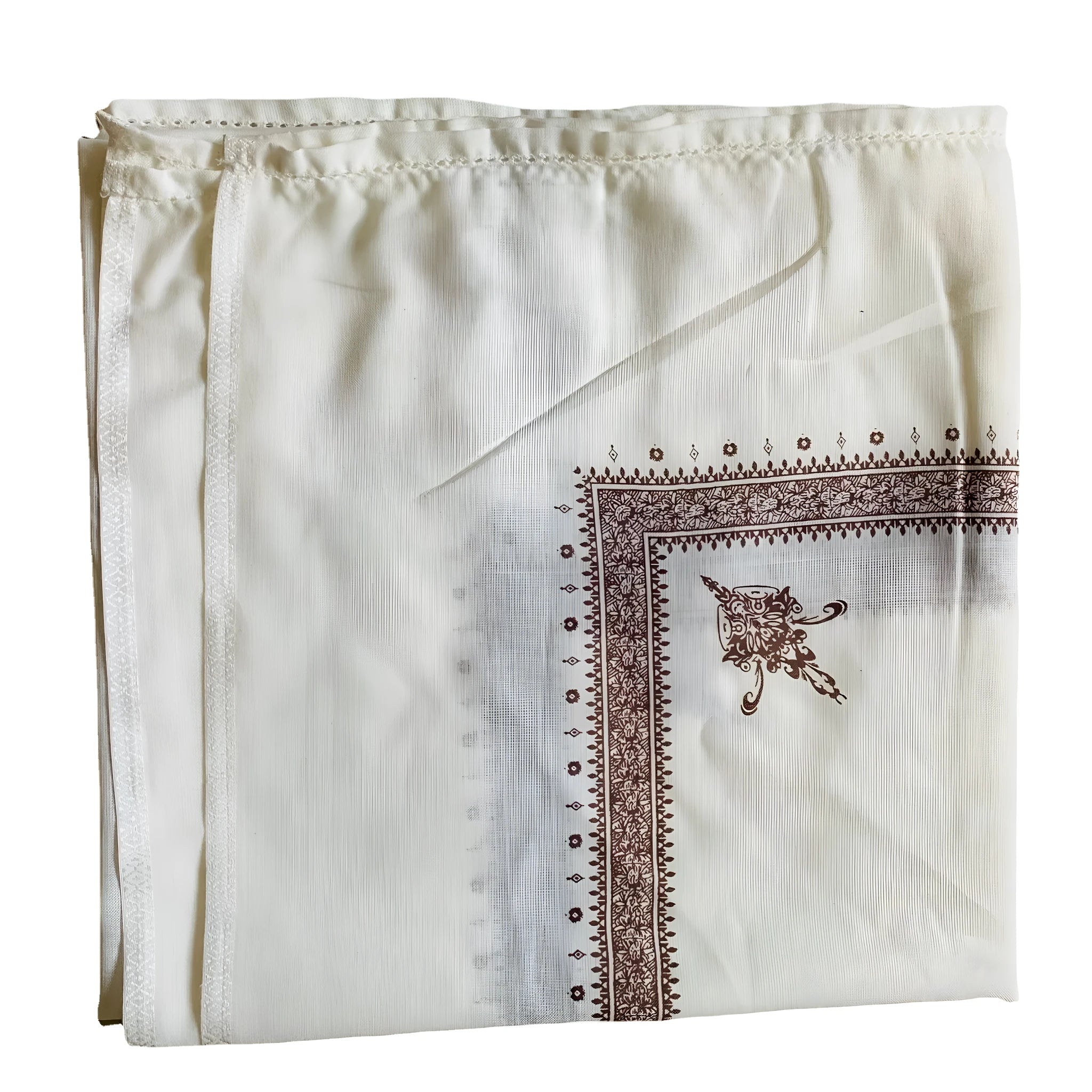 Square printed polyester scarf showing 138cm dimensions in choice of six colours for men and women