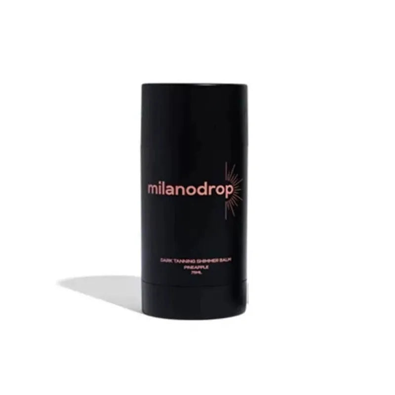 Matte self-tanning liquid set showing 50ml tanning drops bottle and 75ml tanning flash cream tube