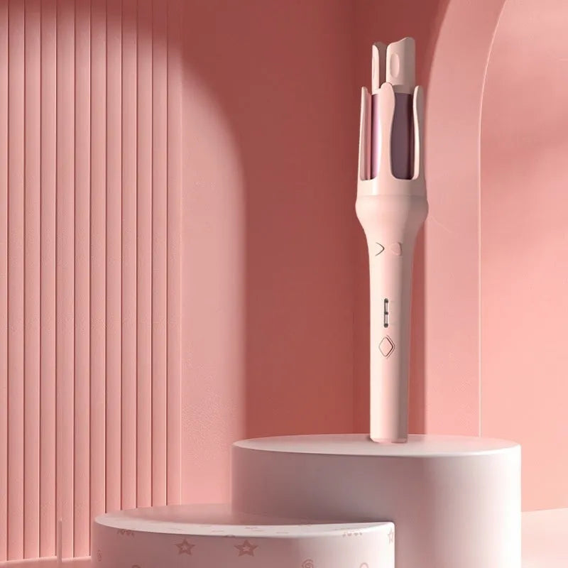 Automatic hair curler in a selected colour with 32mm barrel and power adapter.