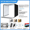 50cm studio light box with metal frame and reflective cloth interior for product photography