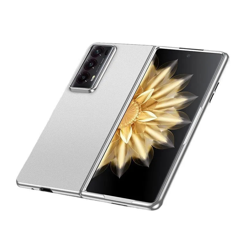 Electroplating PC phone case for Glory Magic V series and Huawei Mate X2 in plaid style black colour