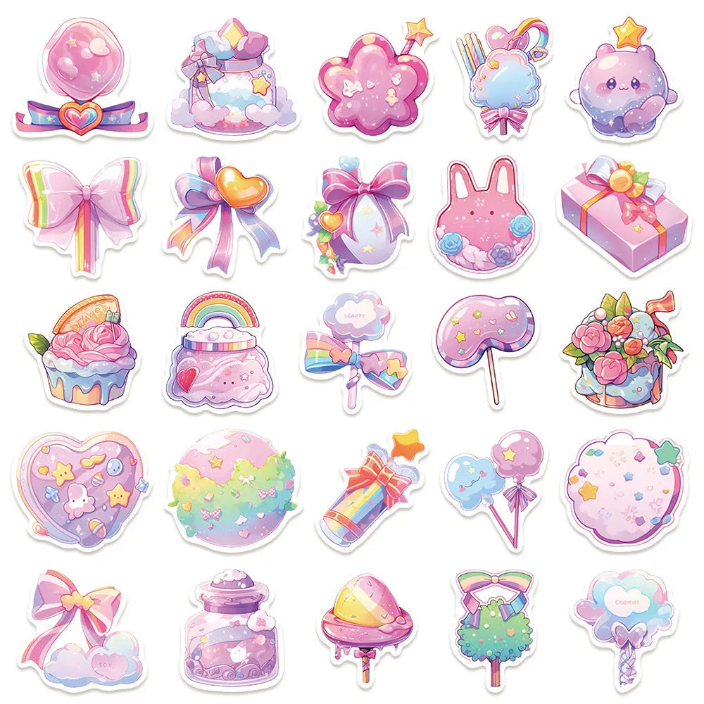 Fresh candy small items decorative waterproof stickers for hand account decoration