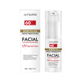 30g tube of lightweight facial sunscreen cream with hyaluronic acid and SPF protection.