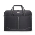 Men's black Oxford cloth large capacity laptop bag with a soft handle for business travel