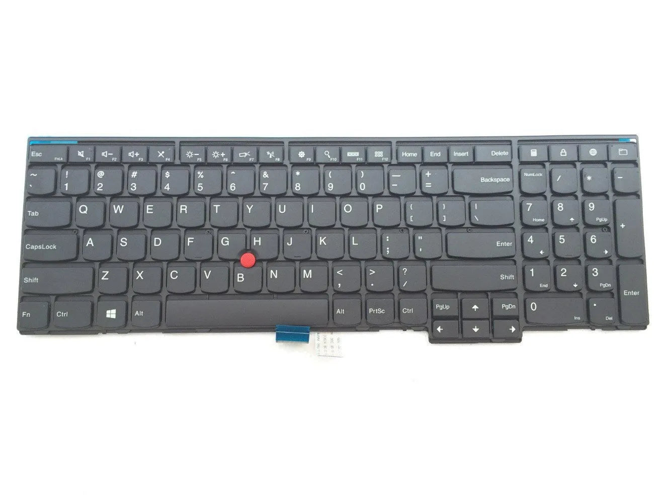 Black Lenovo laptop replacement keyboard for ThinkPad E531 model with USB connector