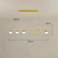 Rectangular aluminium ceiling light in Nordic style with remote control dimming, available in Black or Gold colours