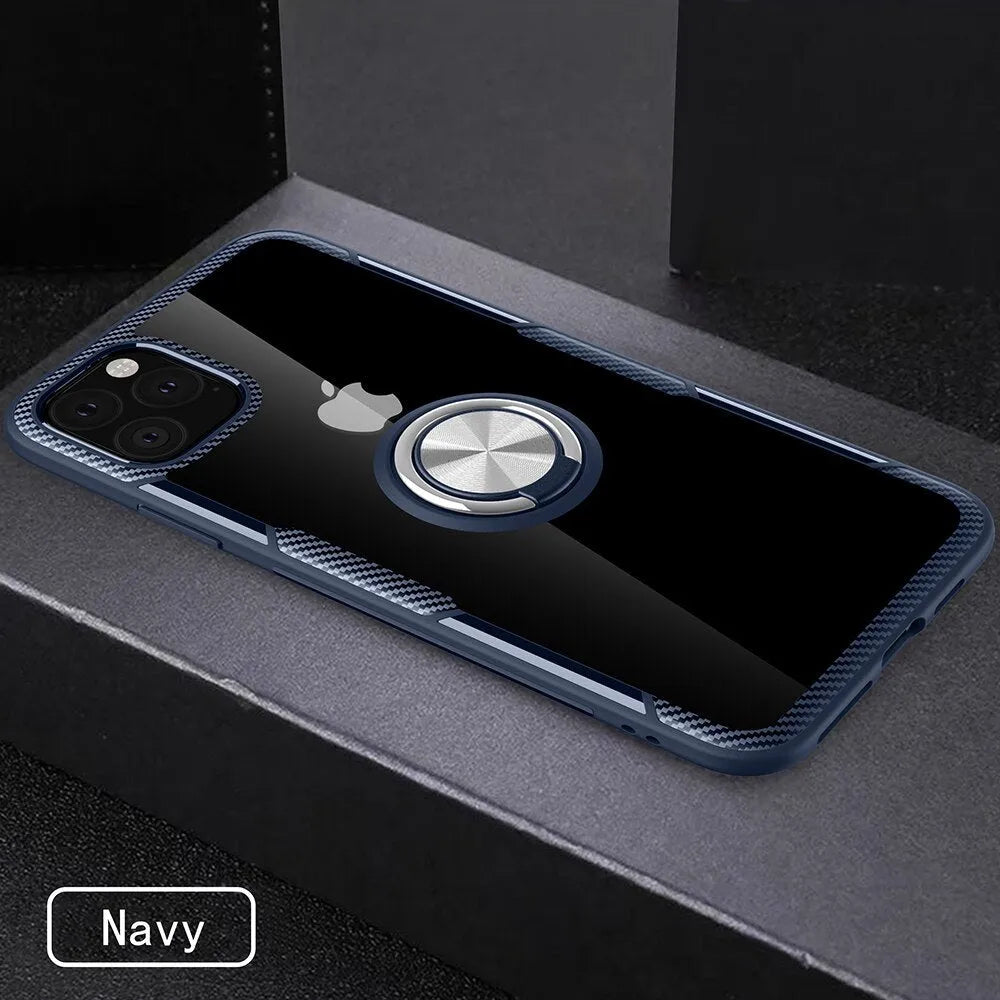 PU material iPhone phone case showing full button access and back cover design in multiple colour options