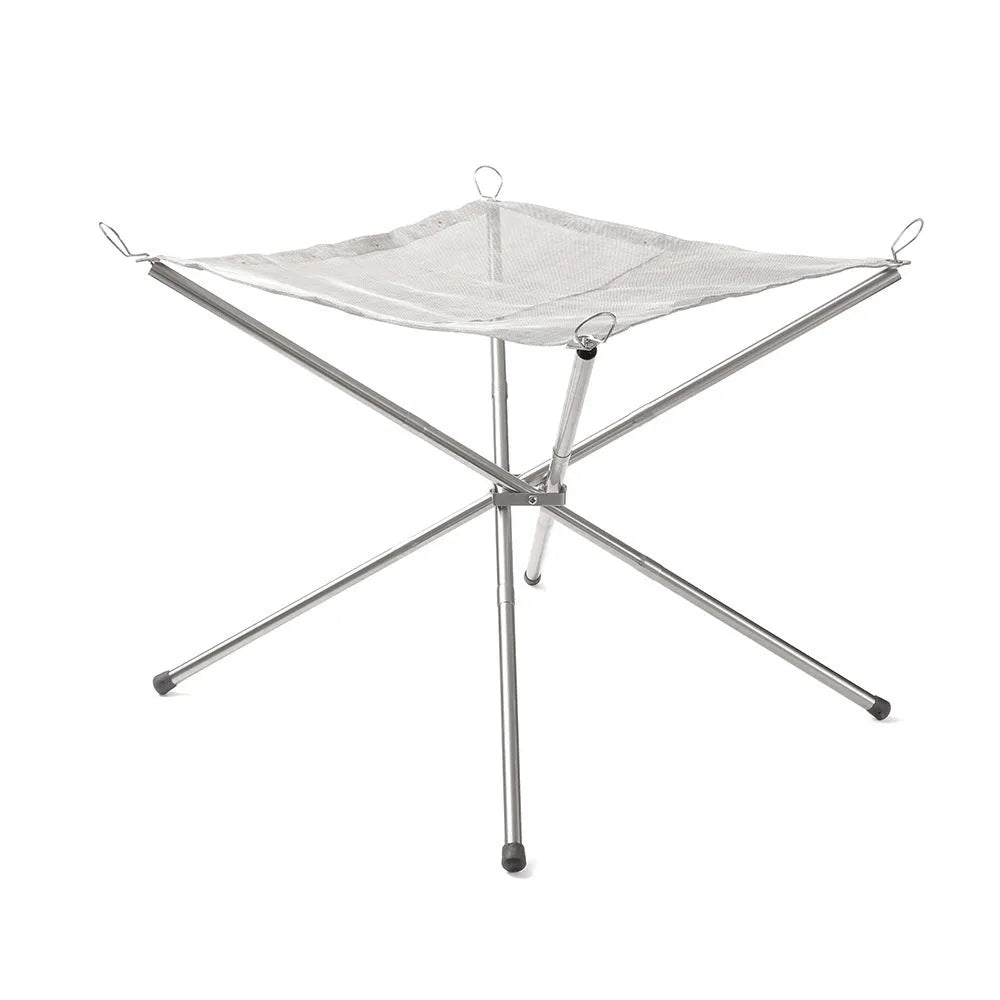Stainless steel barbecue grill with silver cooking grid in medium or large size options