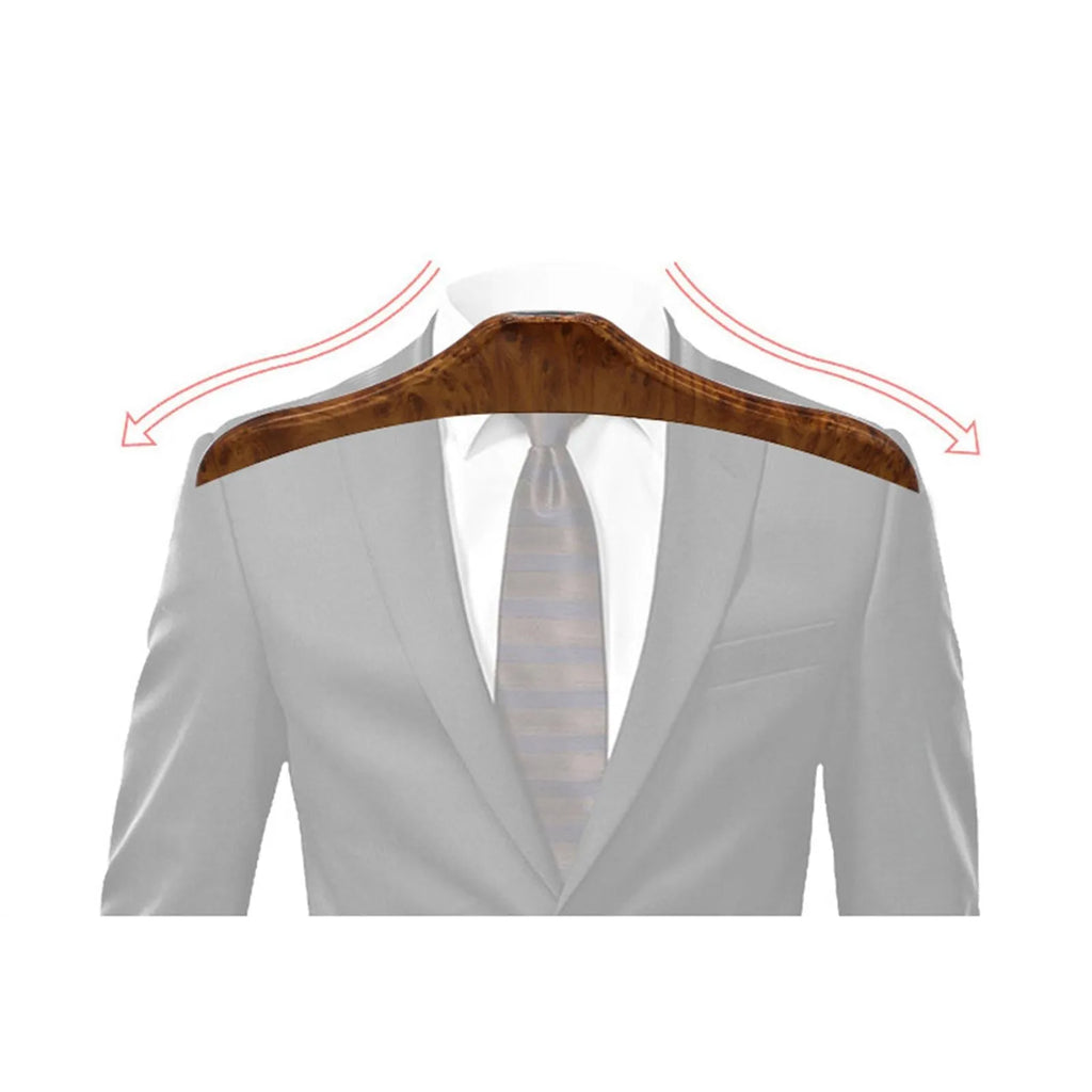 Wood yellow stainless steel car clothes hanger with detachable components measuring 46.5 x 23 cm